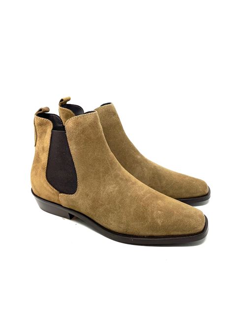 Chelsea Boots mit quadratischer Spitze IL LACCIO | JOLYN3555CAMOSCIOWHISKY